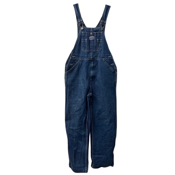 Big Smith vintage Kids Blue Denim Overalls jeans 18 pumpkin patch farm play - Picture 1 of 6